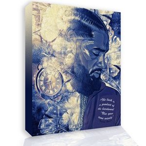 NIPSEY HUSSLE MOTIVATION QUOTE CANVAS WALL ART